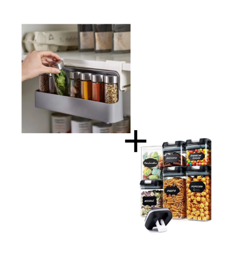 COMBO CONTENEDOR+CONDIMENTEROS